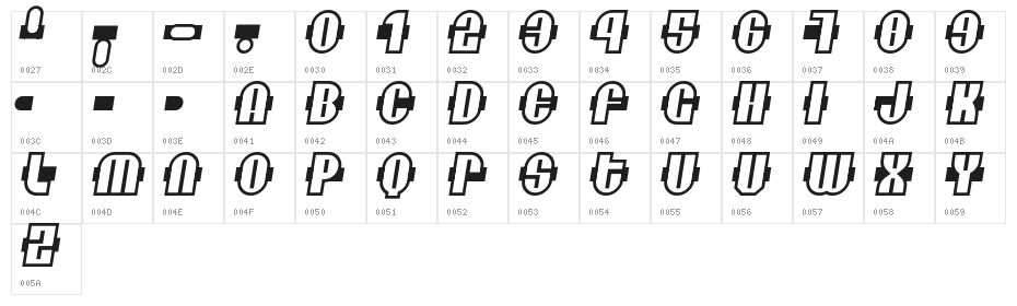 Secret Planet Character Map
