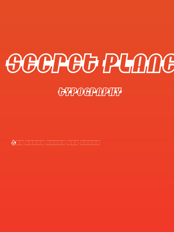 Secret Planet Poster