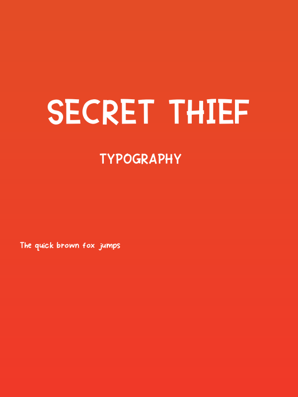 Secret Thief Poster