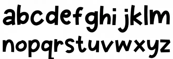 Secret Thief Schriftart Kleinbuchstaben