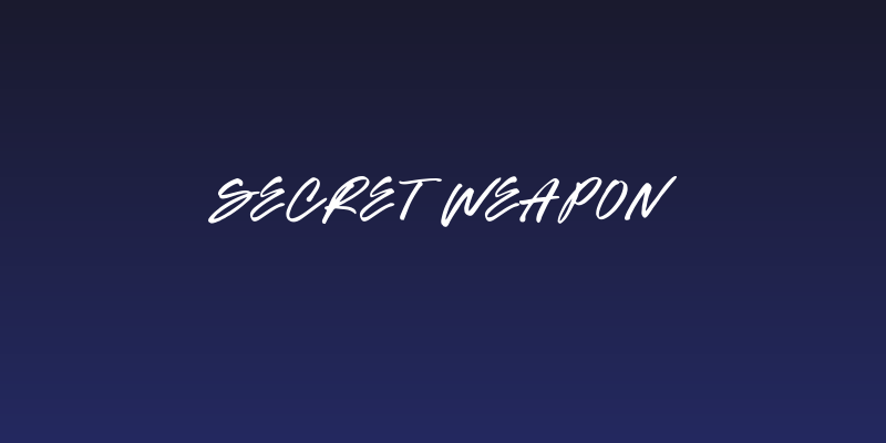Secret Weapon Social Header