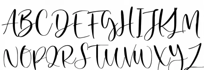 Secret Winter Schriftart Groß