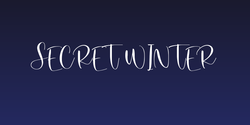 Secret Winter Social Header