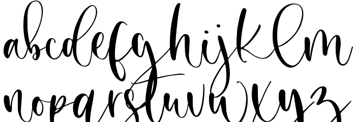 Secret Winter Font LOWERCASE