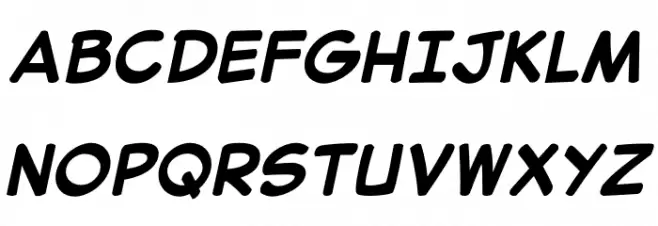 Secret Wurps Bold Italic Schriftart Groß
