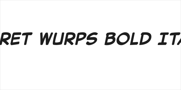Secret Wurps Bold Italic Logo