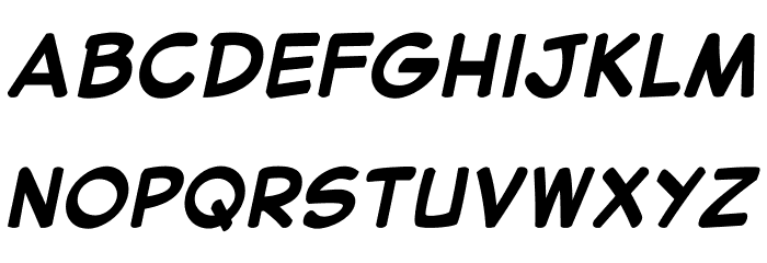 Secret Wurps Bold Italic Font LOWERCASE