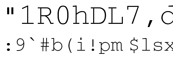 SecretCode-Normal Font OTHER CHARS