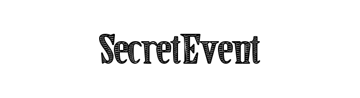 SecretEvent  font caratteri gratis