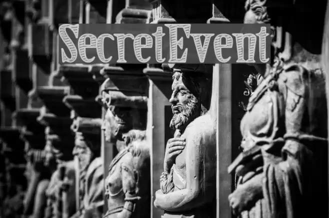SecretEvent Font examples