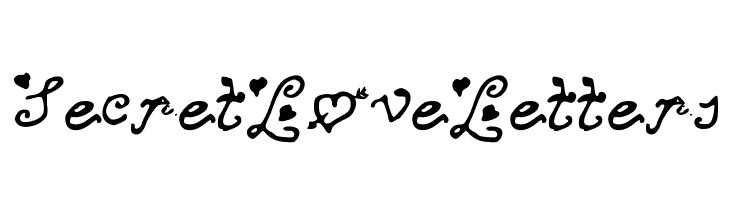 SecretLoveLetters  les polices de caractères gratuit tlcharger
