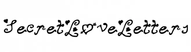 SecretLoveLetters  नि: शुल्क फ़ॉन्ट्स डाउनलोड