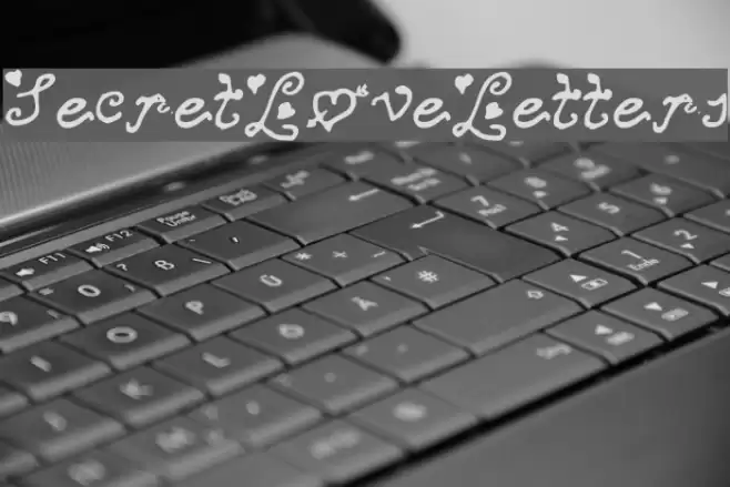 SecretLoveLetters Font examples