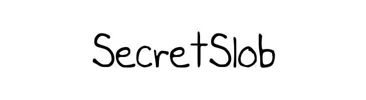SecretSlob Font