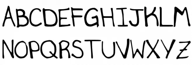 SecretSlob Font UPPERCASE