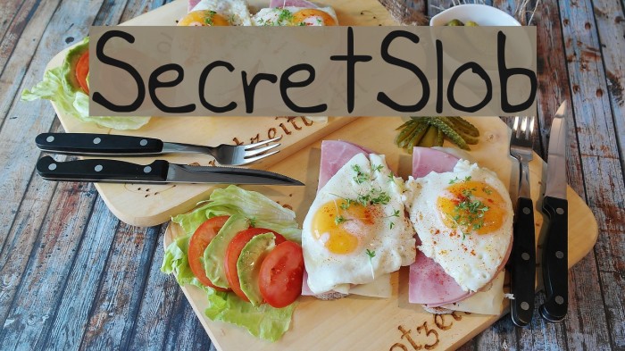 SecretSlob Font examples