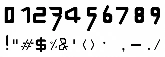 SecretThorn Regular Font OTHER CHARS