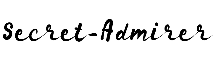 Secret_Admirer  font caratteri gratis