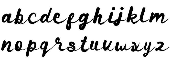 Secret_Admirer Font LOWERCASE