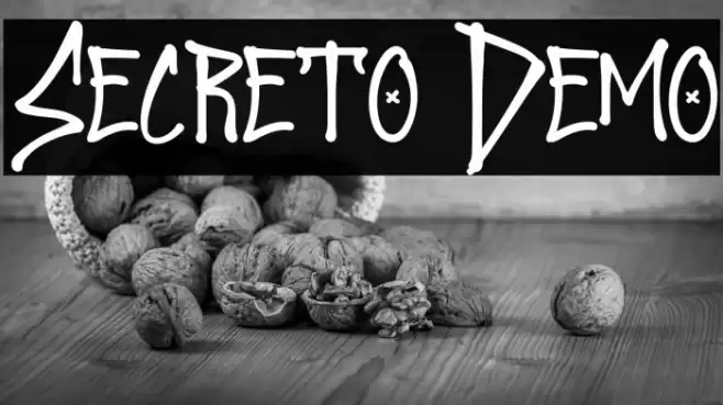 Secreto Demo Font examples