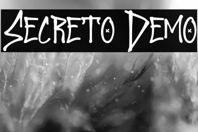 Secreto Demo Font examples