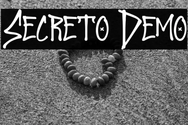 Secreto Demo Font examples