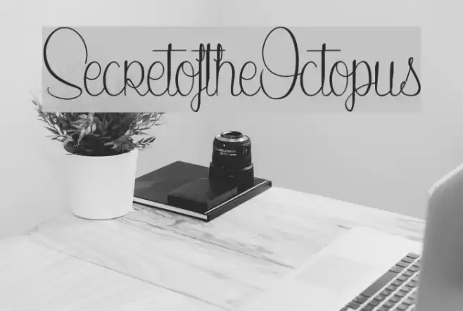 SecretoftheOctopus Font examples