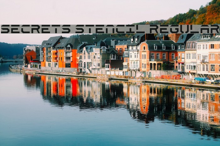 Secrets Stencil Regular Font examples