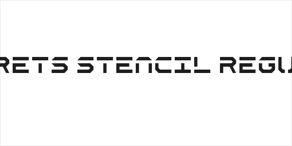 Secrets Stencil Regular Logo