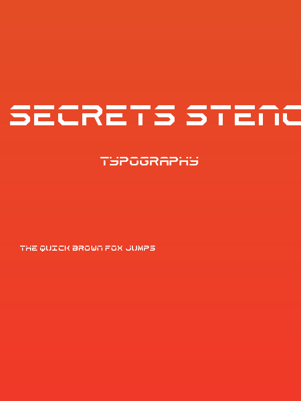 Secrets Stencil Regular Poster