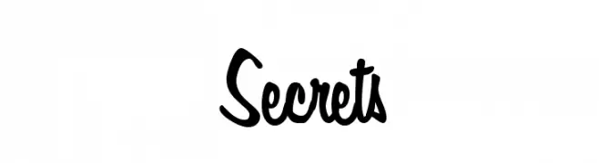 Secrets  font caratteri gratis