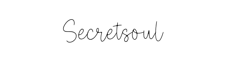 Secretsoul  नि: शुल्क फ़ॉन्ट्स डाउनलोड
