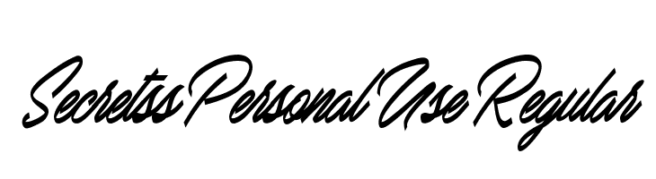 Secretss Personal Use Regular Font