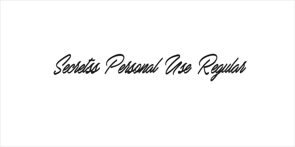Secretss Personal Use Regular Logo