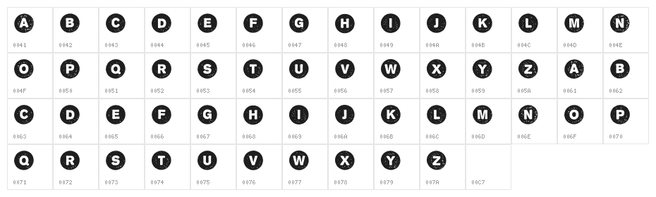 SectionIntersection Character Map