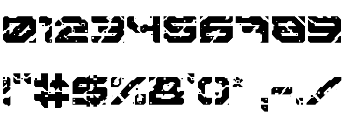 Sector 017 Regular Font OTHER CHARS