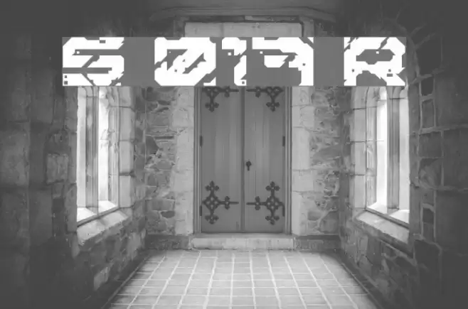 Sector 017 Regular Font examples