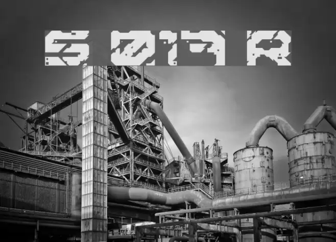 Sector 017 Regular Font examples