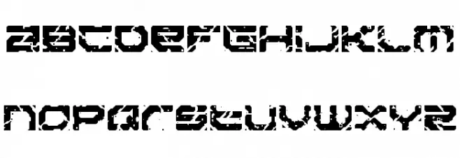 Sector 017 Regular Font LOWERCASE