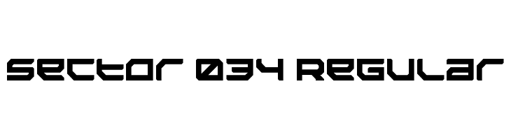 Sector 034 Regular  Frei Schriftart Herunterladen