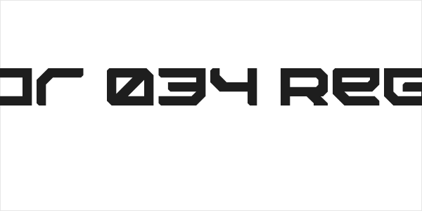 Sector 034 Regular Logo