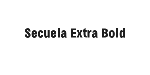 Secuela Extra Bold Logo