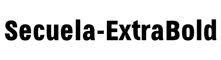Secuela-ExtraBold  font caratteri gratis