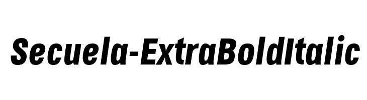 Secuela-ExtraBoldItalic  Frei Schriftart Herunterladen