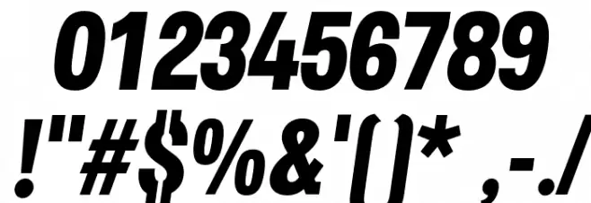 Secuela-ExtraBoldItalic Font OTHER CHARS