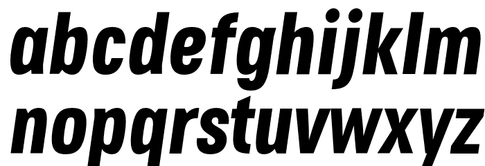Secuela-ExtraBoldItalic Font LOWERCASE