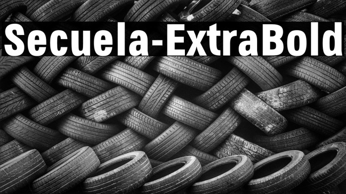 Secuela-ExtraBold Font examples