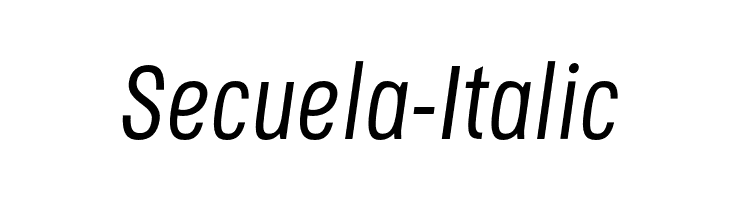 Secuela-Italic  नि: शुल्क फ़ॉन्ट्स डाउनलोड