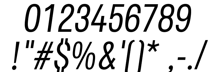 Secuela-Italic Font OTHER CHARS