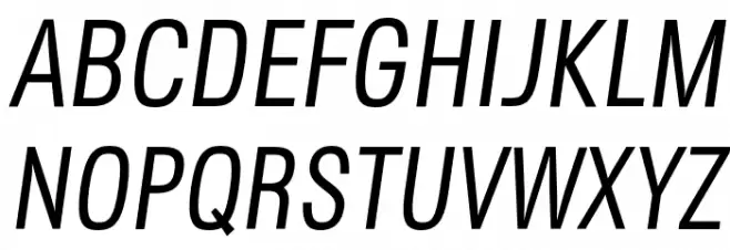 Secuela-Italic 字体 大写